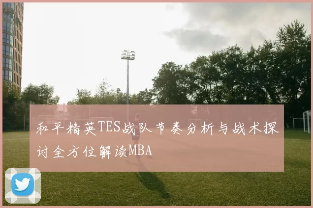 和平精英TES战队节奏分析与战术探讨全方位解读MBA